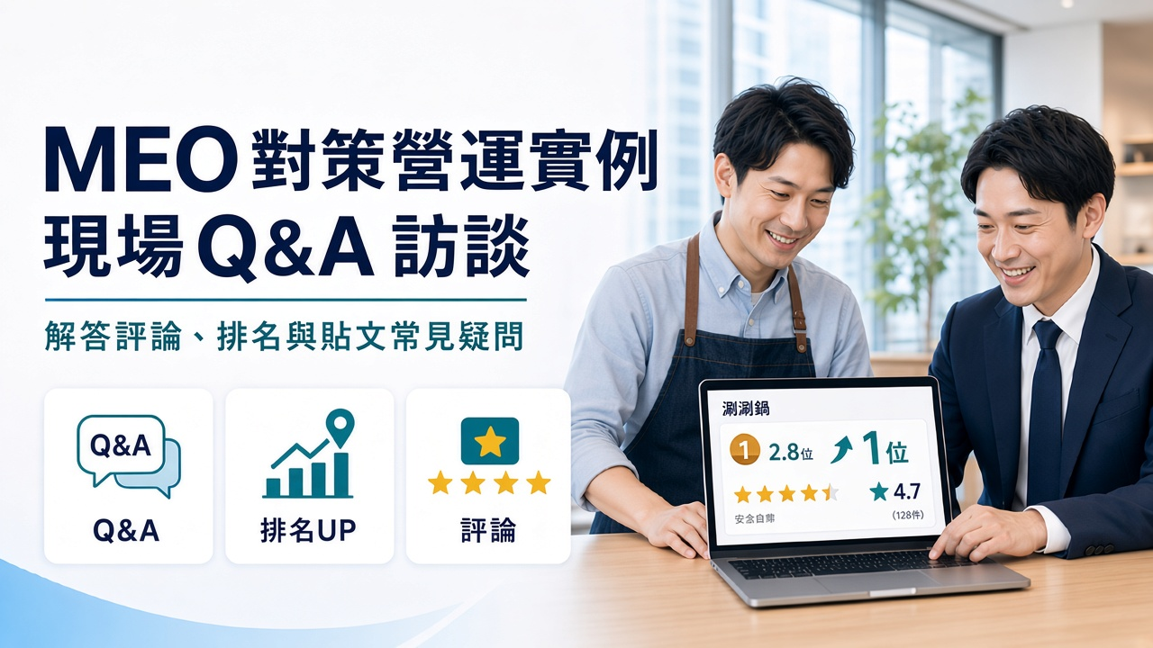 用交給我們 MEO 做好 MEO 對策的營運實例介紹｜現場 Q&A 訪談
