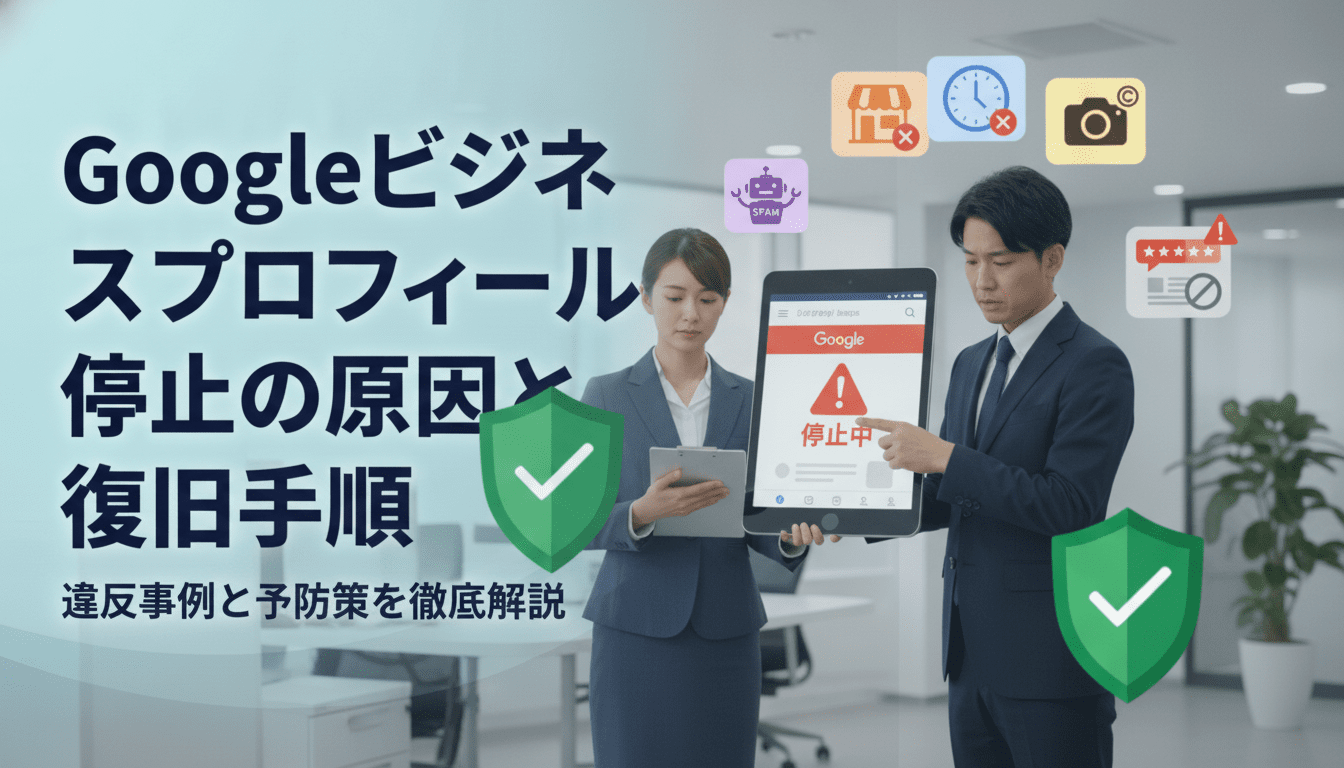 Googleビジネスプロフィールの停止・削除を防ぐ｜原因と復旧方法の完全ガイド